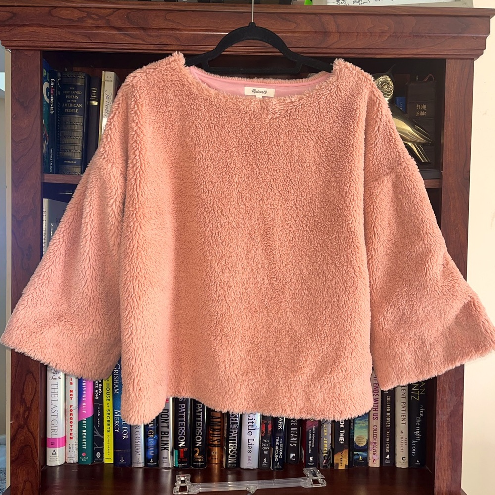 Madewell Sherpa fuzzy sweater large